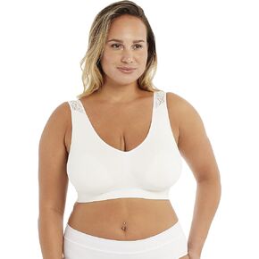 Carole Martin Lace Strap Padded Slip-On Bra
