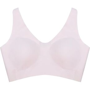 Amofer Women's Comfort Revolution Wireless Evening Bra, Full-Coverage Wirefree T-Shirt Bra