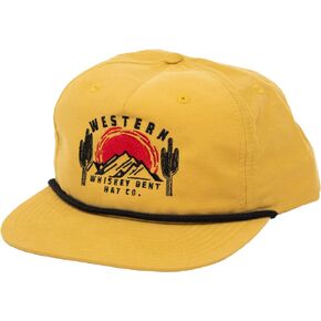 WHISKEY BENT HAT CO. Yellow Belly Adjustable Snapback (Burnt Yellow)