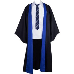 Witchcraft and Wizardry Teens School Robes Youngster Wizard Magical Hooded Cape Wand Witch Student Magic Outfit