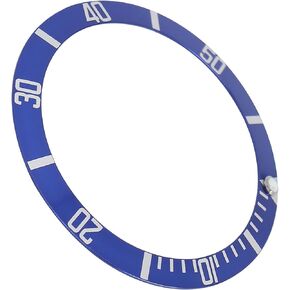 ZJchao Watch Bezel Insert, 1.3in Inner Ring Diameter Professional Wristwatch Bezel Insert Loop Replacement Watch Bezel Insert Ring Accessory for Watch Repair(Black)