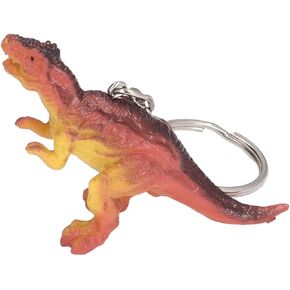 SPYMINNPOO Dinosaur Key Rings, 12Pcs Dinosaur Keychains Vivid Lovely Simulation Animal Keychain for Decoration Gifts(K2108 Dinosaur Keychain)