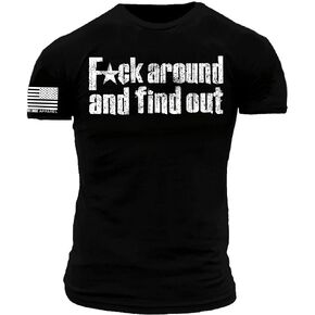 FCK Around and Find Out Distressed Premium Athletic Fit T-Shirt