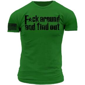 FCK Around and Find Out Distressed Premium Athletic Fit T-Shirt