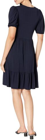 فستان كارين كين نسائي بطبقات وأكمام منتفخة 1 in Kuwait