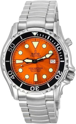 RATIO FreeDiver Dive Watch Sapphire Crystal Stainless Steel Automatic Diver Watch 1000M Water Resistant Diving Watch for Men in Saudi Arabia