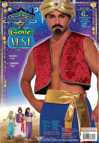 Men's Red Genie Vest in Saudi Arabia