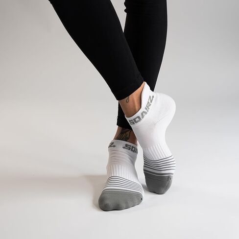 SQAIRZ Socks Golf, Womens Socks, Running Socks, Ankle Socks Women, Womens Ankle Socks, Womens Athletic Socks, Women Socks, Golf Socks Women, Running Socks Women, 3 Pack Includes, Grey, White, Black, in Kuwait
