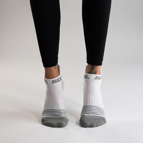 SQAIRZ Socks Golf, Womens Socks, Running Socks, Ankle Socks Women, Womens Ankle Socks, Womens Athletic Socks, Women Socks, Golf Socks Women, Running Socks Women, 3 Pack Includes, Grey, White, Black, in Kuwait