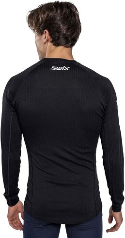 Swix Men's Racex Classic Lightweight Quick-Drying Stretch Slim Fit Long Sleeve Baselayer Top in Saudi Arabia