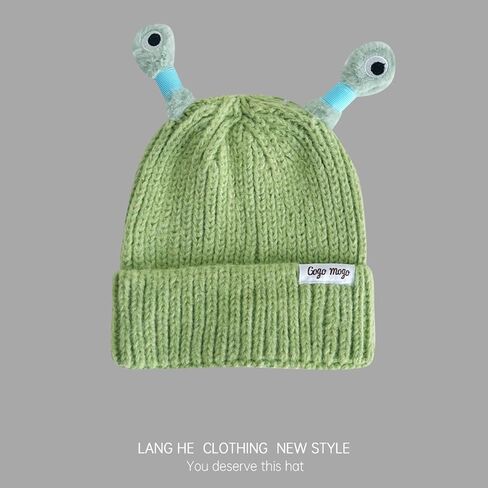 Beanie Hats for Men Women Cartoon Retractable Tentacles Parent-Child Cute Glowing Little Monster Knit Hat in Saudi Arabia