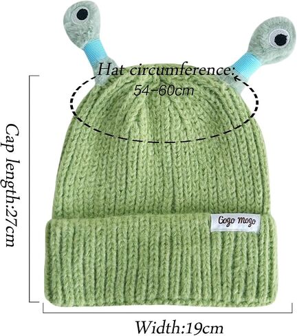 Beanie Hats for Men Women Cartoon Retractable Tentacles Parent-Child Cute Glowing Little Monster Knit Hat in Saudi Arabia