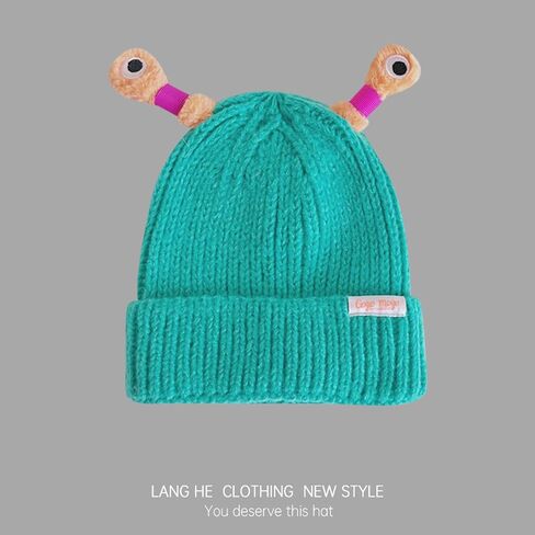 Beanie Hats for Men Women Cartoon Retractable Tentacles Parent-Child Cute Glowing Little Monster Knit Hat in Saudi Arabia
