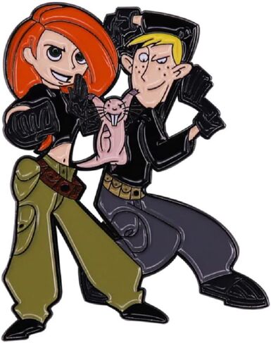 Kolag Co. Kim Possible, Ron Stppable and Rufus Enamel Pin، معدن ، صنع الكوارتز, معدن, صنعت كوارتز in Kuwait
