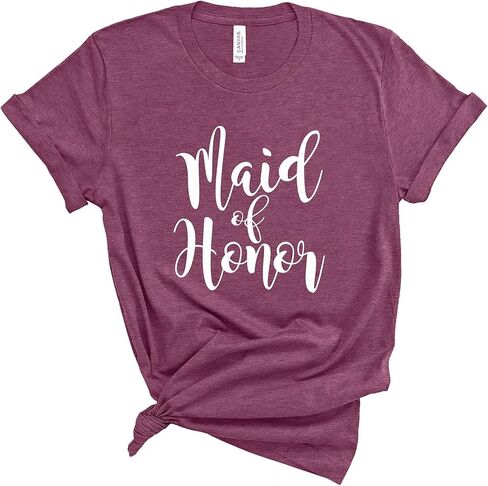 Maid of Honor Shirt. Wedding Party Shirt. Unisex T-Shirts. Bachelorette Party Shirts. in Saudi Arabia
