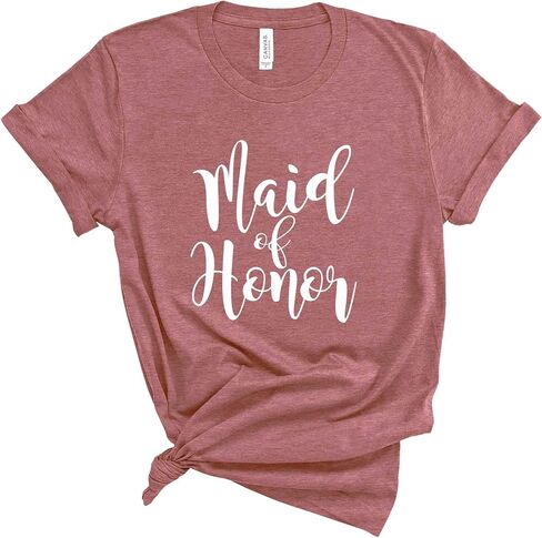 Maid of Honor Shirt. Wedding Party Shirt. Unisex T-Shirts. Bachelorette Party Shirts. in Saudi Arabia