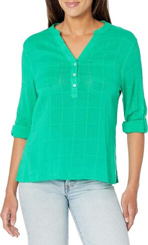 Carve Designs Women's Dylan Textured Shirt in Saudi Arabia