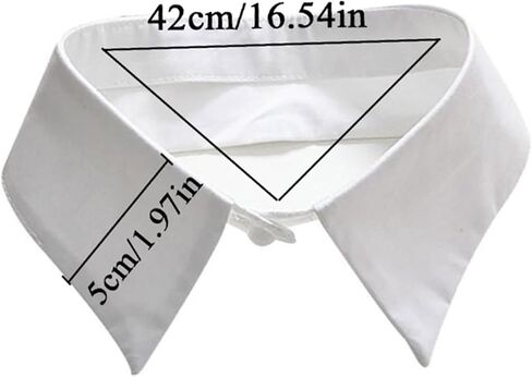 HomeSoGood 2Pcs Shirt Fake Collar Blouse False Collar Lapel Black/White Detachable Classic(Free Size,Mix) in Saudi Arabia