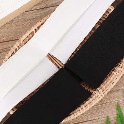 HomeSoGood 2Pcs Shirt Fake Collar Blouse False Collar Lapel Black/White Detachable Classic(Free Size,Mix) in Saudi Arabia