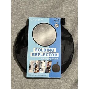 Portable Folding Reflector for Travel Photography, Includes Carrying Bag