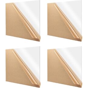 ورقة أكريليك شفافة من Zuvas مقاس 11.8 بوصة × 11.8 بوصة × 1/8 بوصة، 4 عبوات من ألواح زجاج شبكي شفاف، مواد DIY لتزيين المنزل، ولافتات الإعلان، والعرض، وإطار الصورة، والرسم in Kuwait