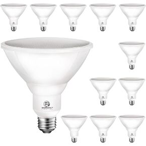 Energetic Outdoor Par38 Led Flood Light,11W=90W,900lm,5000K Daylight,E26 Base,Non-Dimmable, Waterproof Spot Bulb,UL Listed (6 Pack)