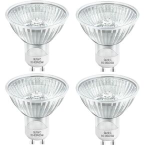 Halogen GU10 120V 25W NP5 Replacement Bulb for Candle Warmer,Scent Wax Burner,Fragrance Melt,Warming Bulb MR16 JDR Dimmable,Warm White,4 Pack
