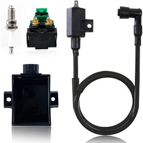 Starter Solenoid Relay Ignition Coil CDI Box For Kawasaki Bayou 220 KLF220A 1996-2002 Bayou 250 KLF250A 2003-2011 21119-1457 21121-1160 92070-1019 21160-1085 27010-1254