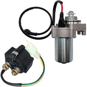 3 Bolt Electric Starter Motor Fits for 50cc 70cc 90cc 100cc 110cc 125cc 4 Stroke Quad Wheelers ATVs Taotao SSR Roketa Go Karts Pit Bike Jonway SunL Dune Buggy Sandrail Coolster