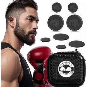 Cauliflower Ear Magnets | Includes 8 Magnets + 4 Compression Reduction Discs | Cauliflower Ear Draining Kit | an Ideal Solution for BJJ, Wrestling, and MMA