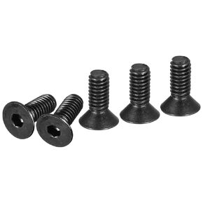 1/4-20x3/4" Flat Head Socket Cap Screws, 30 Pack Hex Socket Flat Head Screws Carbon Steel Black Oxide, Full Thread, Countersunk Bolts