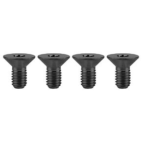 التيتانيوم Ti M5x10 12 15 20 25 مم غاطسة رأس مسطح مقبس سداسي غطاء برغي مجموعة من 4 (M5x12mm، تيتانيوم عادي)