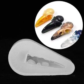 3D Crow Skull Shape Silicone Pendant Mold Resin Silicone Mold for DIY Pendant Jewelry Pendant Making Casting