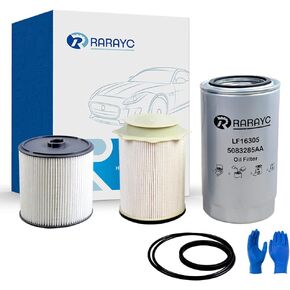 6.7L Cummins Fuel Filter Water Separator set for 2019 2020 2021 2022 2023 2024 Ram Turbo Diesel Engines 68157291AA 68436631AA and Oil Filter 5083285AA
