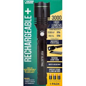 Feit Electric FEIT Rechageable Flashlight 3000 Lumens Power Bank, FLR3000C/FLEX/RP in Kuwait