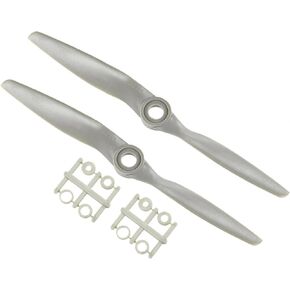 TOP-VIGOR 2 قطعة مراوح CW RC 1365 13 × 6.5 بوصة 2-Vane RC استبدال مراوح السيارة لطائرة RC مع حلقات محول نايلون رمادي