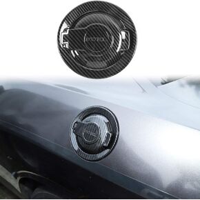 Voodonala for Challenger ABS Carbon Fiber Gas Tank Cap Fuel Filler Tank Cap Petrol Tank Cover Trim for 2009-2024+ Dodge Challenger Exterior Accessories 1pcs ABS
