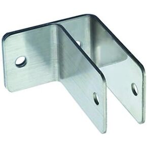 Harris Hardware 11849 One Ear Stamped Stainless Steel Wall Bracket 1-1/4-Inch Panel Thickness 2-1/2-Inch Bracket Height 2-3/4-Inch Base Length 1-1/2-Inch Base Width,