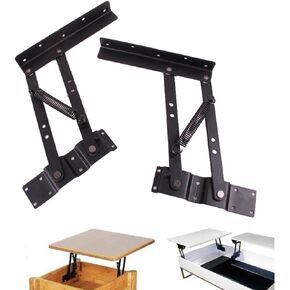Lift up Modern Coffee Table Mechanism Hardware Fitting Furniture Hinge Spring,Black