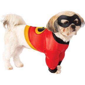 Rubie's unisex adult Disney: Incredibles 2 Shirt and Mask Pet Costume, AS Shown, S Neck 12 Girth 17 Back 11 US