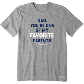 Life is Good Men's Crusher Graphic T-Shirt Favorite Dad