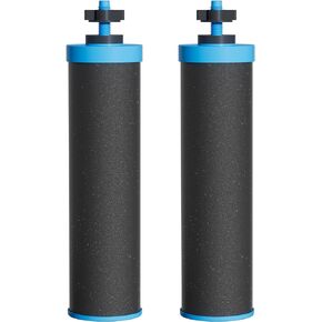 Waterdrop Gravity-fed Water Filter System, NSF/ANSI 42&372 Standard, 2.25G Stainless-Steel System with 4 Filters, Metal Water Level Spigot and Stand, Reduces Chlorine-King Tank Series, WD-TK-FS
