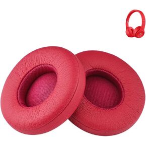 Replacement Ear pads for Beats Solo 3 Wireless Headphones & Beats Solo2 Headphones, Solo3/Solo2 Ear Pads with Soft Protein Leather, Increase thickness(Black)