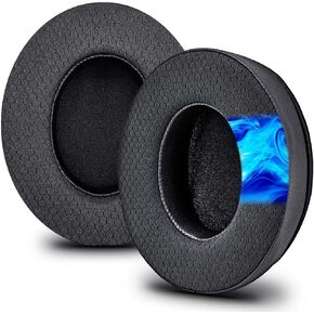 Cooling Gel Ear Pads Replacement for ATH M50X / M40X / Cloud Series Models/RIG 800HS/800HD/800LX / LVL40/LVL50 / Stealth Series Models & More by JESSVIT (Black)
