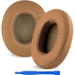 Replacement Ear Pads for Skullcandy Crusher Wireless Crusher Evo Crusher ANC Hesh 3 Venue ANC Headphones Ear Cushions, Ear Covers, Headset Earpads (Protein Leather/Brown)
