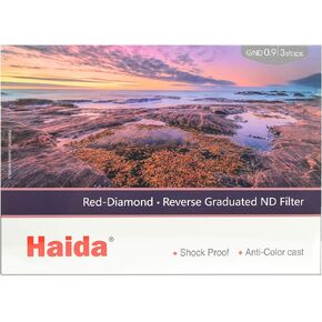Haida Red Diamond 100mm 0.9 3 Stop Reverse Graduated ND Nanopro Coated Glass Filter 4x6 100x150mm