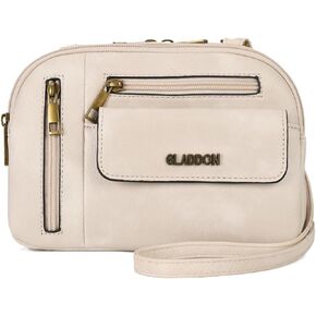 Gladdon Small Crossbody Bags for Women Multi Pocket Shoulder Purses Leather Lady Satchel Handbags Trendy