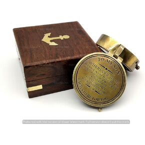 Engraved Brass to My Son Compass,My Son,to My Son,Son from Dad,Gift for Son,Father Son Gift,Mother Son Gift,Love Mom,Son from Mom, Love Dad