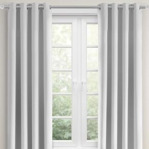 SLEEP ZONE Thermal Insulated Blackout Curtains for Bedroom, Room Darkening, Noise Reducing, Grommet Top Window Drapes (2 Panels, White, 52" W x 63" L)