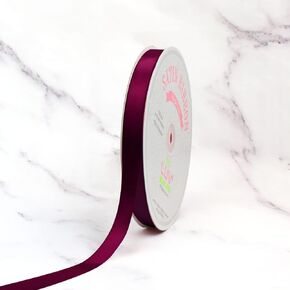Creative Ideas PSF0508-275 Solid Satin Ribbon, Wine, 5/8" x 100 yd